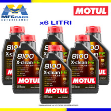 6 L MOTUL 5W30 X-CLEAN FE OLIO MOTORE SINTETICO ACEA C2 C3 RN17 PSA B71 2290 MB