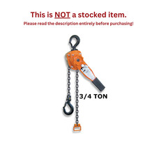 CMCO - PARANCO A LEVA SERIE 653 - CAPACITÀ 3/4 TON - SOLLEVAMENTO 10 FT