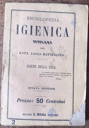 Libro igiene della casa 1867 - casa.,