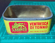 SCATOLETTA DI LATTA VENTRESCA DI TONNO S.MARCO SAFICA 135 Gr. VINTAGE TIN BOX