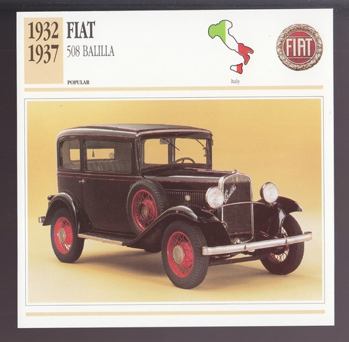 1932 1937 fiat - fiat, balilla