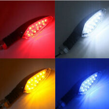 2X FRECCE LED UNIVERSALE FIBRA CARBONIO MOTO SCOOTER INDICATORE DIREZIONE COPPIA