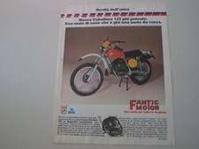 advertising Pubblicità 1977 FANTIC CABALLERO 125 REGOLARITA' COMPETIZIONE