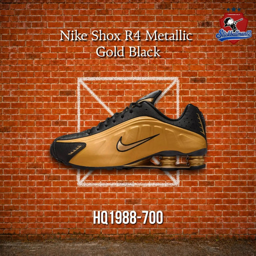 Nike shox metallic gold - nike, r4
