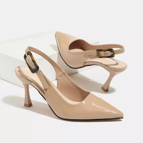 Decolte donna beige vernice - decolte,