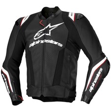 Alpinestars Missile V3 giacca di pelle nero/bianco pelle giacca da moto