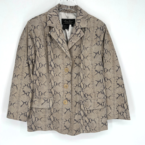 Giacca pelle vintage terry - giacca,