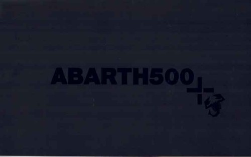 Catalogue brochure abarth - brochure, 500