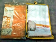 Stock 2 Tende tendone tenda Felicia Bianco, Arancione 150x280 cm finestre 