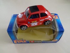 MODELLINO BURAGO FIAT 500 SPORT RALLY SCALA 1:43 COLORE ROSSO