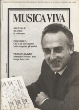 MUSICA VIVA (12 - 1989) Maurizio Pollini. Critica musicale. Vespri Siciliani
