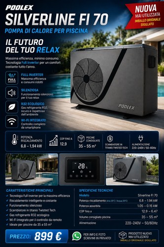 Pompa calore piscina poolex - pompa,