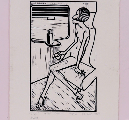 Linoleografia vintage stampa - linoleografia,