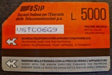 SCHEDE TELEFONICHE SIP Lire 5.000 Serie Rossa Su Licenza Urne