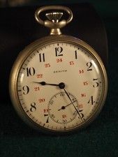 Orologio da tasca Zenith con movimento Zenith 18-28-3P Funzionante Epoca 1919