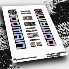 ADESIVI RWP-450 COMPATIBILI FORCELLA ROCKSHOX DOMAIN STICKERS ADESIVI DECALS