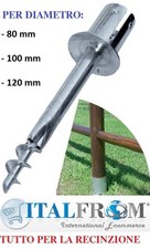 SUPPORTO ZINCATO A VITE PER