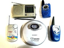 Set Radiolina da Collezione Radio Fm Kaide KK-9 Portatile CD Sony Palito Brondi