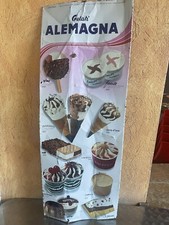 INSEGNA PREZZI VINTAGE GELATI ALEMAGNA  Anni 70