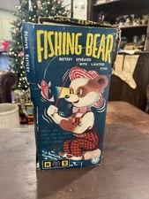 Orso pescatore Alpi vintage