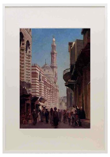 Quadro stampa con - , cornice