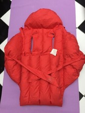 Sacco ovetto passeggino coprigambe nanna termico rosso in piuma d'oca Somma