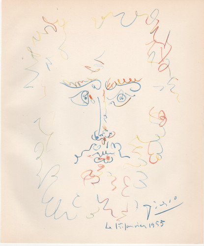 Pablo picasso testa rossa - testa,