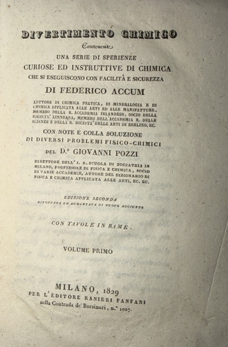 Divertimento chimico 1829 - divertimento,