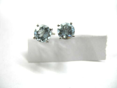 Solitaire aquamarine round cut - solitaire,
