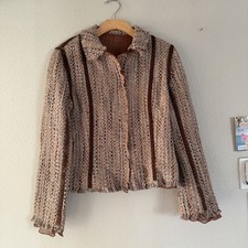 Giacca tweed misto lana