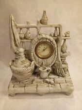 Scultura In Ceramica Con Sveglia  Anker Vintage Di Elsa Lagorio