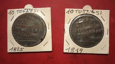 Lotto DI 2 MONETE  DA 10 Tornesi 1819/1825