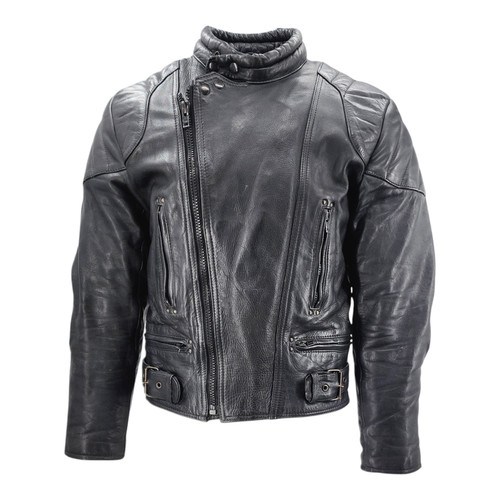 Giacca uomo pelle vintage ashy - giacca,