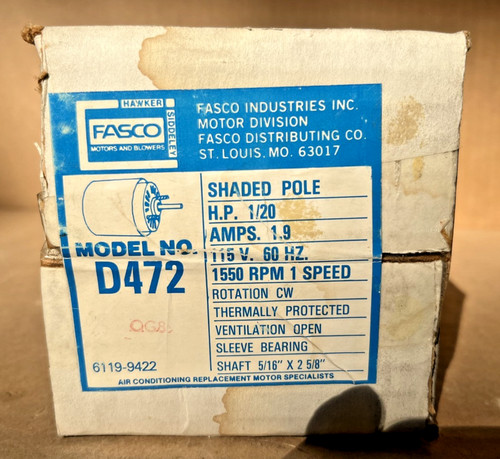 Fasco d472 motore palo - d472,