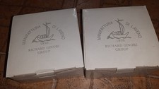 richard ginori group 2 tazze con 2 piattini nuovi con scatole mai usati
