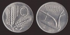 ITALIA REPUBBLICA 10 LIRE 1973