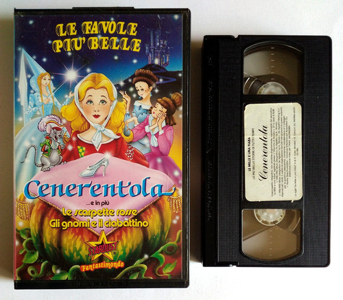 Vhs cenerentola scarpette - vhs,