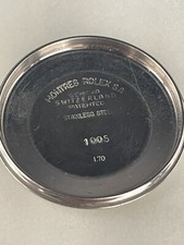 Vintage Rolex Oyster Perpetual ref 1005 stainless steel caseback I.70