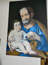 Quadro Olio Su Tela. San