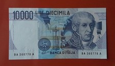 BANCONOTA 10000 LIRE VOLTA
