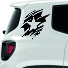 Adesivo sticker fiancata laterale stella militare jeep renegade decalcomania