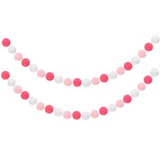 2 Pezzi Ghirlanda Pom Pom