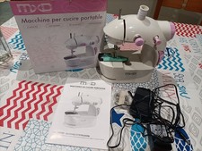 Mini Macchina da Cucire Portatile con Pedale e Alimentatore - Compatta