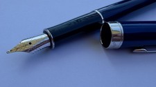 Penna stilografica Parker Sonnet Laque Ocean Blue Silver Trim (18K, edizione rara)