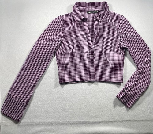 Top zara cropped pied de - top,