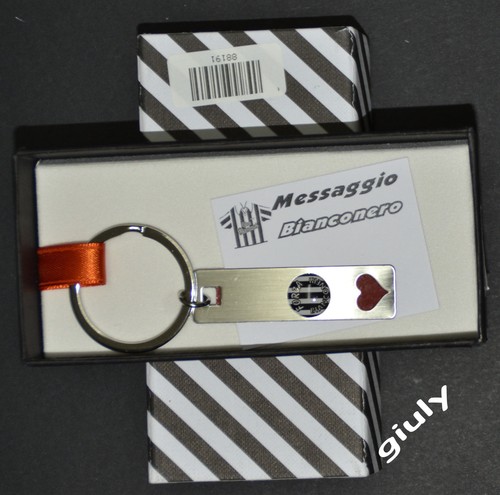 Portachiavi bianconeri cuore - portachiavi,