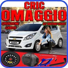 Ruotino Di Scorta 4Fori Da 14 Per La Chevrolet Spark Con Kit Cric + Chiave Sacca