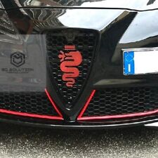 Griglia A Nido D'Ape Alfa Romeo Mito 2008-2015 Con Biscione Rosso 