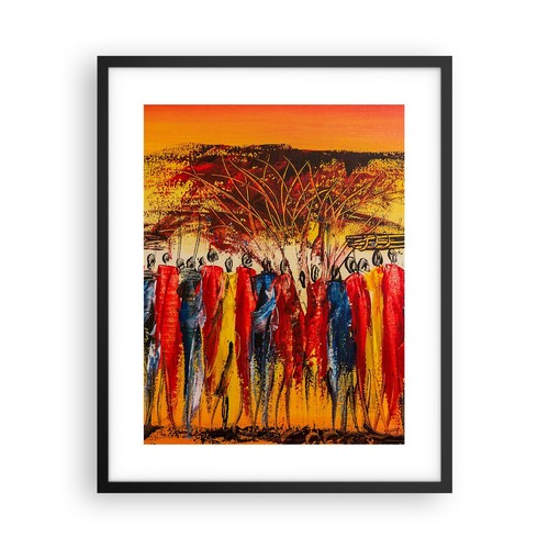 Poster 40x50cm africa tribù - africa,