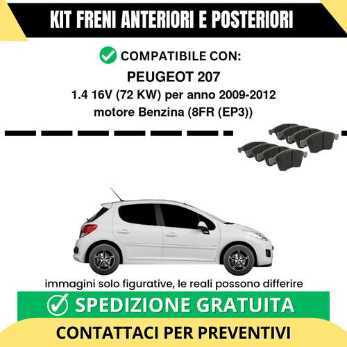 Pastiglie freno ant post - pastiglie,